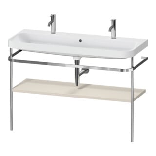 Duravit Möbelwaschtisch-Kombi Happy D.2 Plus 117,5x49cm, 1 HL, m Konsole, Tau matt