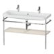 Duravit Möbelwaschtisch-Kombi Happy D.2 Plus 117,5x49cm, 1 HL, m Konsole, Tau matt-1