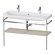Duravit Möbelwaschtisch-Kombi Happy D.2 Plus 117,5x49cm, 1 HL, m Konsole, Tau s-matt-1