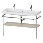 Duravit Möbelwaschtisch-Kombi Happy D.2 Plus 117,5x49cm, 1 HL, m Konsole, Tau s-matt