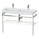 Duravit Möbelwaschtisch-Kombi Happy D.2 Plus 117,5x49cm, 1 HL, m Konsole, we hgl-1