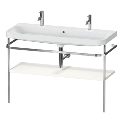 Duravit Möbelwaschtisch-Kombi Happy D.2 Plus 117,5x49cm, 1 HL, m Konsole, we hgl