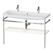 Duravit Möbelwaschtisch-Kombi Happy D.2 Plus 117,5x49cm, 1 HL, m Konsole, we hgl