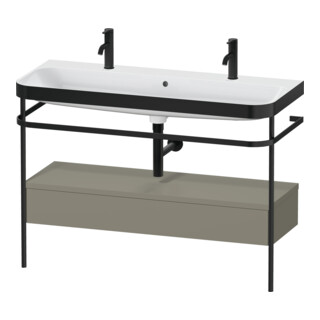 Duravit Möbelwaschtisch-Kombi Happy D.2 Plus 117,5x49cm, m 1 HL, Konso, st-g s-matt