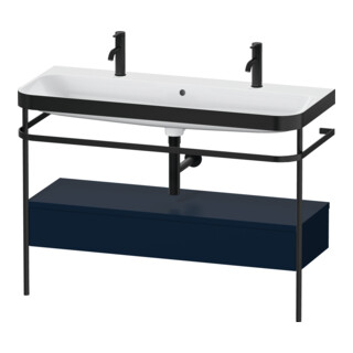 Duravit Möbelwaschtisch-Kombi Happy D.2 Plus 117,5x49cm, m 1 HL, Konsole, blau s-matt