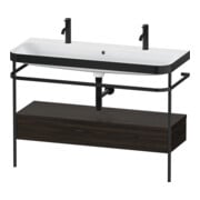 Duravit Möbelwaschtisch-Kombi Happy D.2 Plus 117,5x49cm, m 1 HL, Konsole, Nussb geb.-1