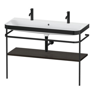 Duravit Möbelwaschtisch-Kombi Happy D.2 Plus 117,5x49cm, m 1 HL, Konsole, Nussb geb.