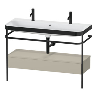 Duravit Möbelwaschtisch-Kombi Happy D.2 Plus 117,5x49cm, m 1 HL, Konsole, Tau s-matt