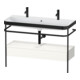 Duravit Möbelwaschtisch-Kombi Happy D.2 Plus 117,5x49cm, m 1 HL, Konsole, we hgl