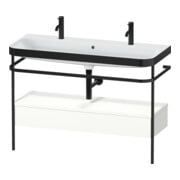 Duravit Möbelwaschtisch-Kombi Happy D.2 Plus 117,5x49cm, m 1 HL, Konsole, we matt