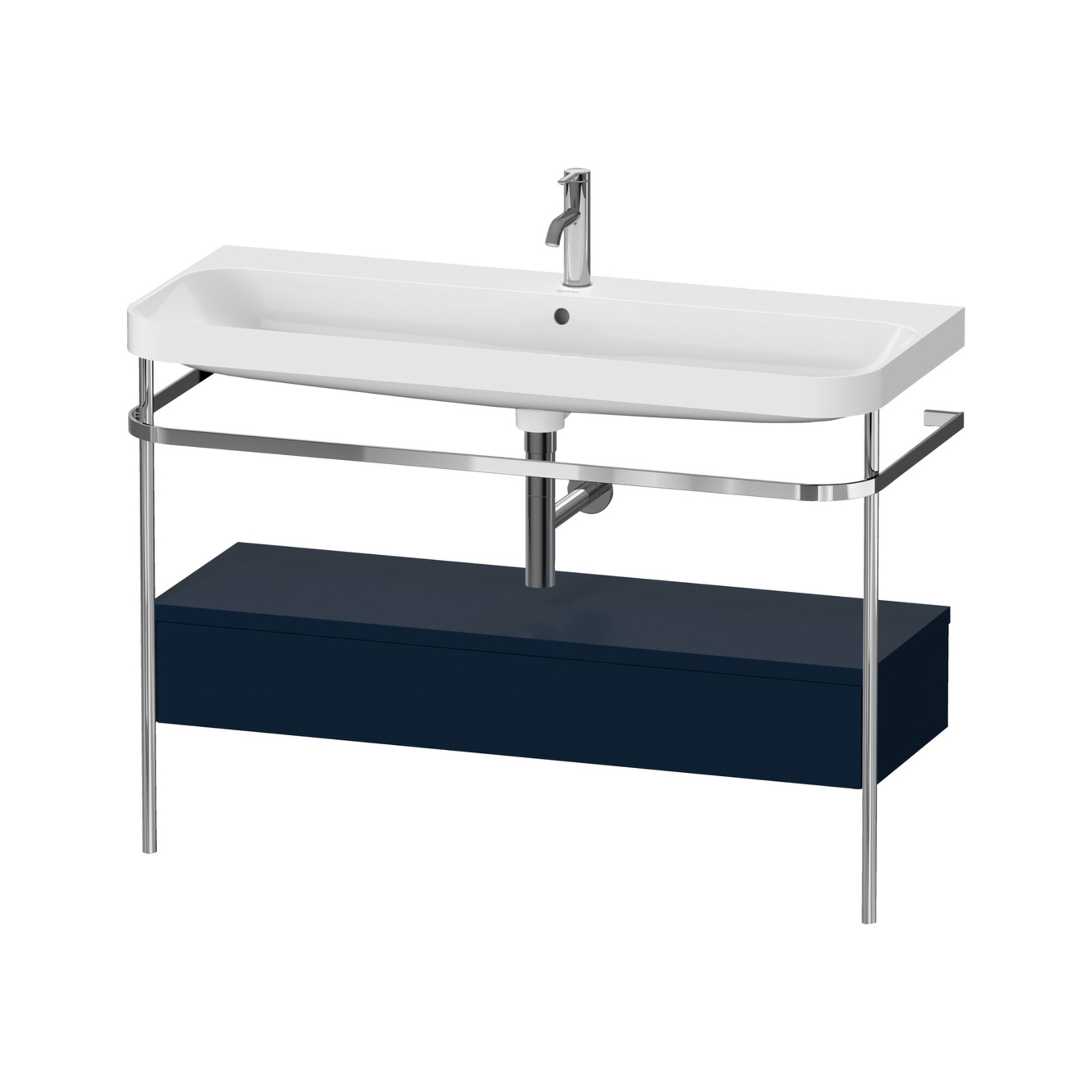Duravit Möbelwaschtisch-Kombi Happy D.2 Plus 117,5x49cm, m Kons, 1 Lad, 1 HL, bl m