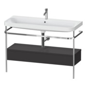 Duravit Möbelwaschtisch-Kombi Happy D.2 Plus 117,5x49cm, m Kons, 1 Lad, 1 HL, gra m