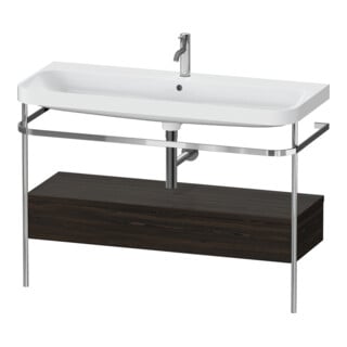Duravit Möbelwaschtisch-Kombi Happy D.2 Plus 117,5x49cm, m Kons, 1 Lad, 1 HL, N geb.