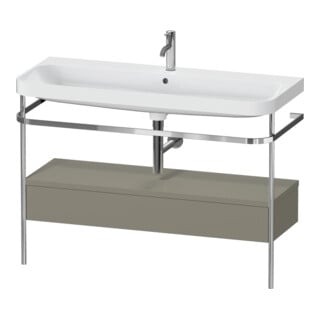 Duravit Möbelwaschtisch-Kombi Happy D.2 Plus 117,5x49cm, m Kons, 1 Lad, 1 HL, st-g m