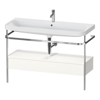 Duravit Möbelwaschtisch-Kombi Happy D.2 Plus 117,5x49cm, m Kons, 1 Lad, 1 HL, we hgl