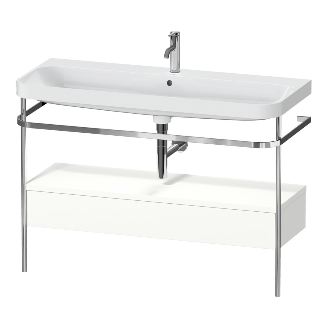 Duravit Möbelwaschtisch-Kombi Happy D.2 Plus 117,5x49cm, m Kons, 1 Lad, 1 HL, we matt
