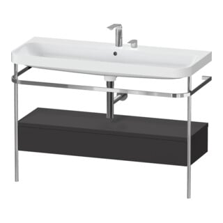 Duravit Möbelwaschtisch-Kombi Happy D.2 Plus 117,5x49cm, m Kons, 1 Lad, 2 HL, gra m