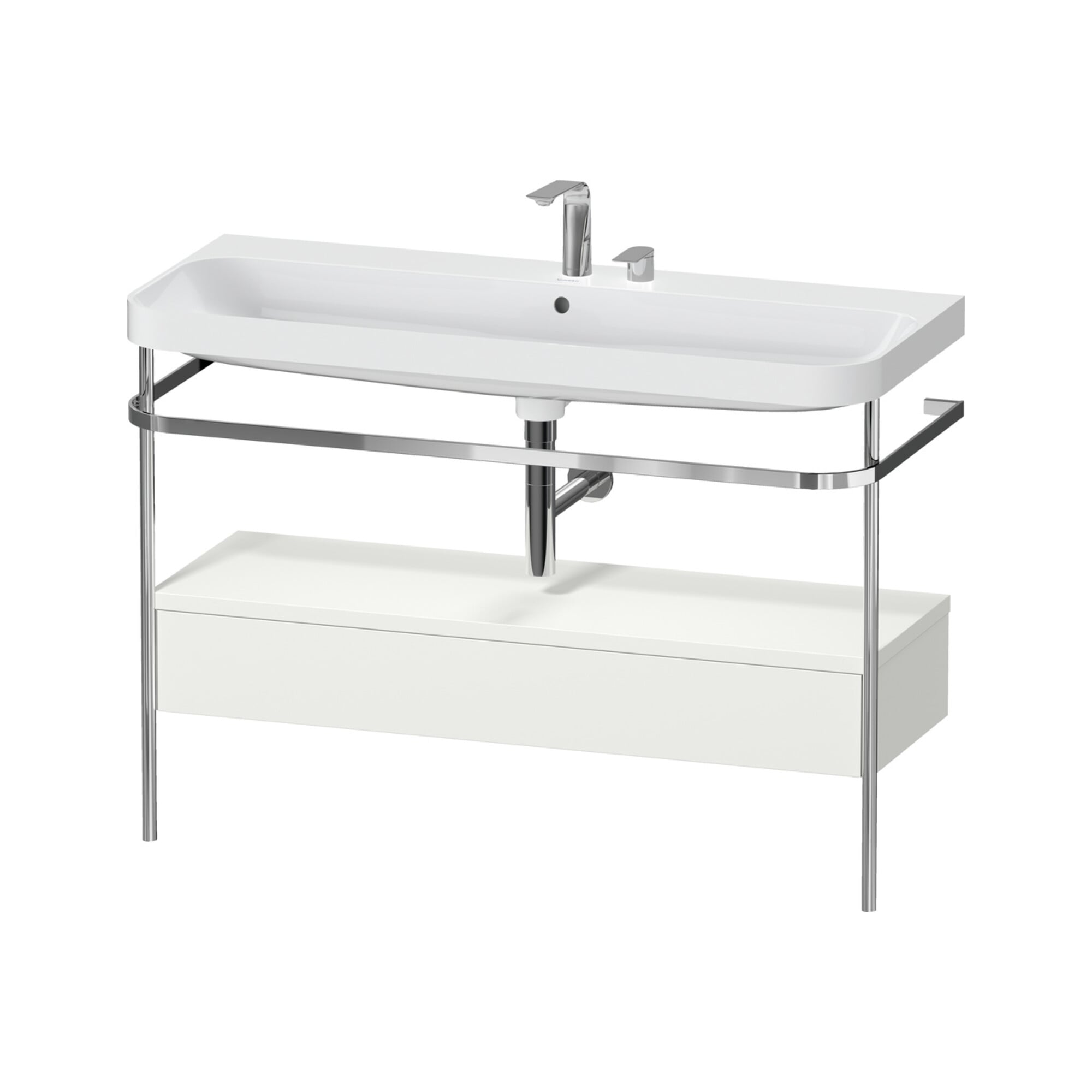 Duravit Möbelwaschtisch-Kombi Happy D.2 Plus 117,5x49cm, m Kons, 1 Lad, 2 HL, No w m