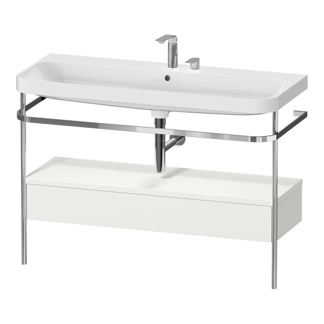 Duravit Möbelwaschtisch-Kombi Happy D.2 Plus 117,5x49cm, m Kons, 1 Lad, 2 HL, No w m