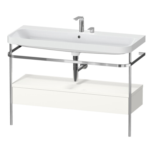 Duravit Möbelwaschtisch-Kombi Happy D.2 Plus 117,5x49cm, m Kons, 1 Lad, 2 HL, we hgl