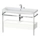 Duravit Möbelwaschtisch-Kombi Happy D.2 Plus 117,5x49cm, m Kons, 1 Lad, 2 HL, we matt-1