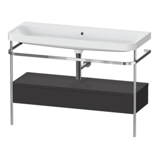 Duravit Möbelwaschtisch-Kombi Happy D.2 Plus 117,5x49cm, m Kons, 1 Lad, o HL, gra m