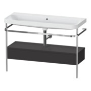 Duravit Möbelwaschtisch-Kombi Happy D.2 Plus 117,5x49cm, m Kons, 1 Lad, o HL, gra m