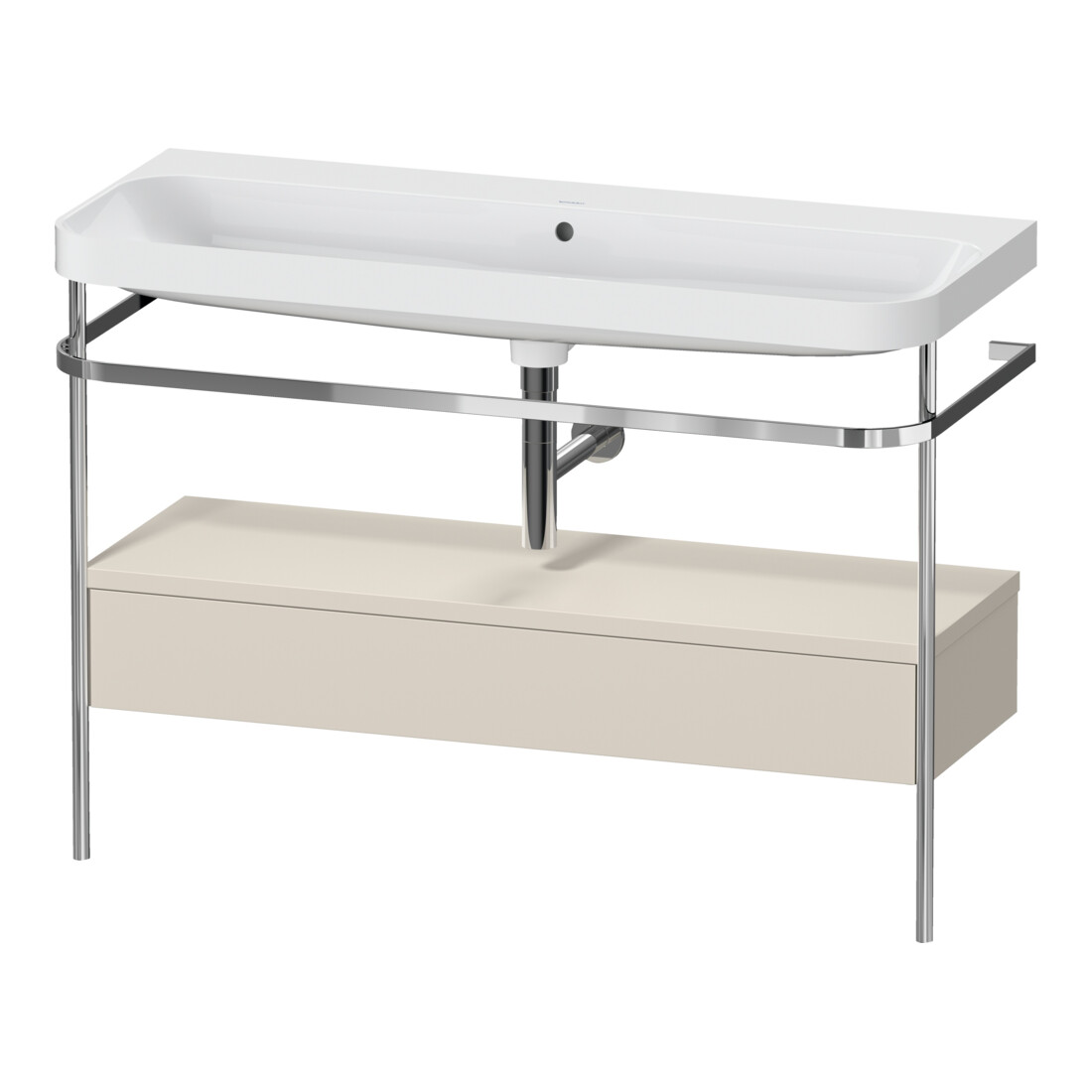Duravit Möbelwaschtisch-Kombi Happy D.2 Plus 117,5x49cm, m Kons, 1 Lad, o HL, T matt