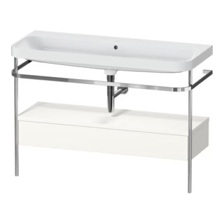 Duravit Möbelwaschtisch-Kombi Happy D.2 Plus 117,5x49cm, m Kons, 1 Lad, o. HL, we hgl
