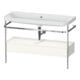 Duravit Möbelwaschtisch-Kombi Happy D.2 Plus 117,5x49cm, m Kons, 1 Lad, o. HL, we hgl-1