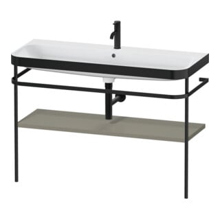 Duravit Möbelwaschtisch-Kombi Happy D.2 Plus 117,5x49cm, m Konso, 1 HL, st-g s-matt