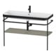 Duravit Möbelwaschtisch-Kombi Happy D.2 Plus 117,5x49cm, m Konso, 1 HL, st-g s-matt