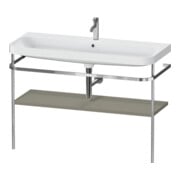 Duravit Möbelwaschtisch-Kombi Happy D.2 Plus 117,5x49cm, m Konso, 1 HL, st-g s-matt