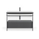 Duravit Möbelwaschtisch-Kombi Happy D.2 Plus 117,5x49cm, m Konso, 1 Lad, 1 HL, gra m-1