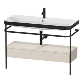 Duravit Möbelwaschtisch-Kombi Happy D.2 Plus 117,5x49cm, m Konso, 1 Lad, 1 HL, T matt