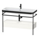 Duravit Möbelwaschtisch-Kombi Happy D.2 Plus 117,5x49cm, m Konso, 1 Lad, 1 HL, we hgl