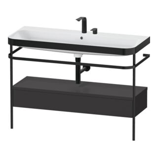 Duravit Möbelwaschtisch-Kombi Happy D.2 Plus 117,5x49cm, m Konso, 1 Lad, 2 HL, gra m