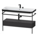 Duravit Möbelwaschtisch-Kombi Happy D.2 Plus 117,5x49cm, m Konso, 1 Lad, 2 HL, gra m
