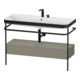 Duravit Möbelwaschtisch-Kombi Happy D.2 Plus 117,5x49cm, m Konso, 1 Lad, 2 HL, st-g m