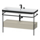 Duravit Möbelwaschtisch-Kombi Happy D.2 Plus 117,5x49cm, m Konso, 1 Lad, 2 HL, T m