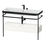Duravit Möbelwaschtisch-Kombi Happy D.2 Plus 117,5x49cm, m Konso, 1 Lad, 2 HL, we hgl-1