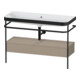 Duravit Möbelwaschtisch-Kombi Happy D.2 Plus 117,5x49cm, m Konso, 1 Lad, o. HL, lei