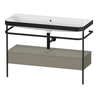 Duravit Möbelwaschtisch-Kombi Happy D.2 Plus 117,5x49cm, m Konso, 1 Lad, o HL, st-g m