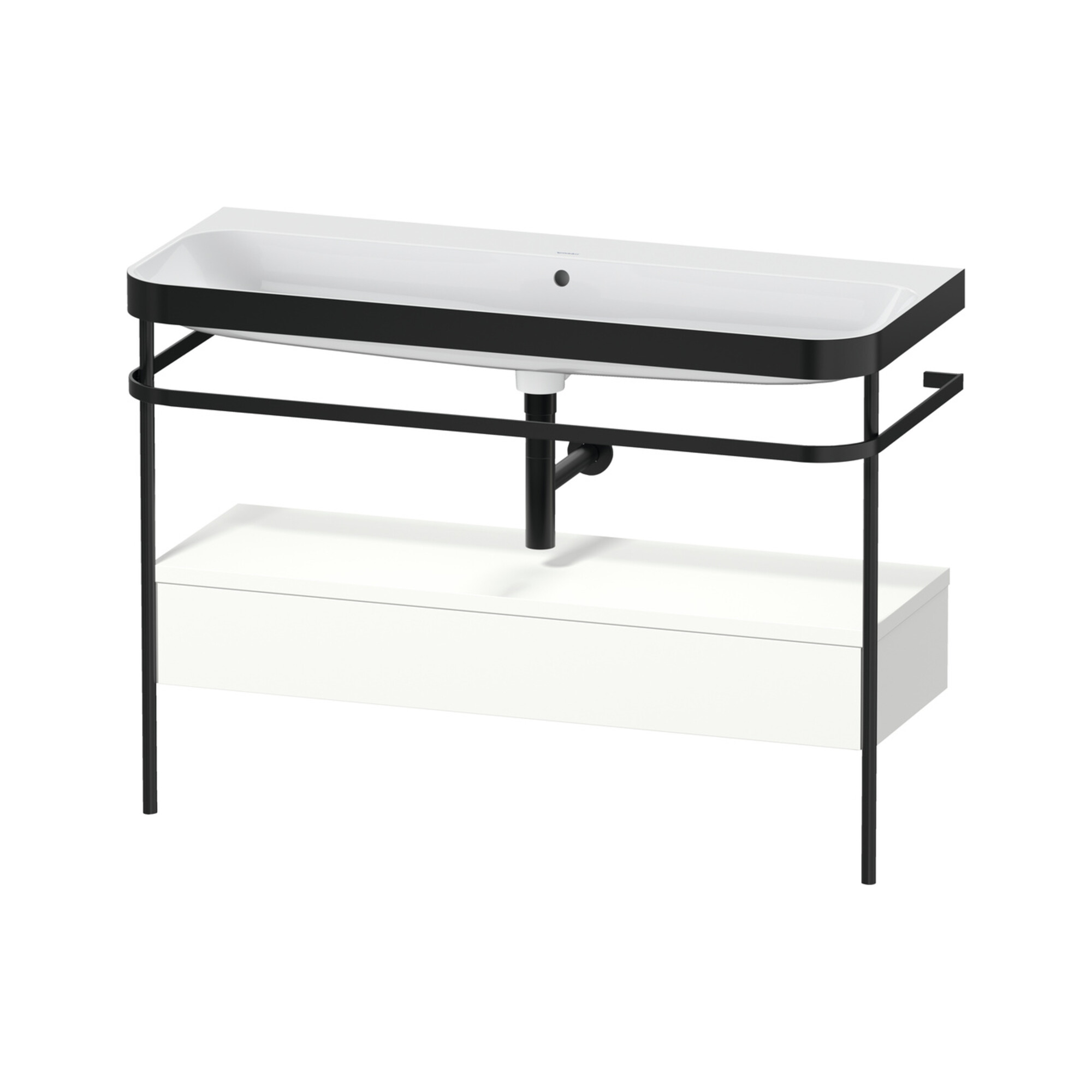 Duravit Möbelwaschtisch-Kombi Happy D.2 Plus 117,5x49cm, m Konso, 1 Lad, o HL, w m