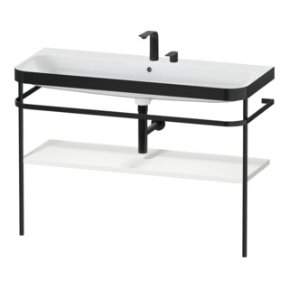 Duravit Möbelwaschtisch-Kombi Happy D.2 Plus 117,5x49cm, m Konso, 2 HL, No we s-matt