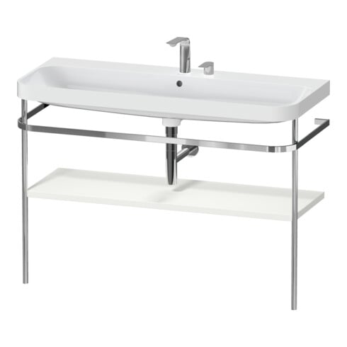 Duravit Möbelwaschtisch-Kombi Happy D.2 Plus 117,5x49cm, m Konso, 2 HL, No we s-matt