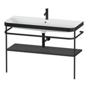 Duravit Möbelwaschtisch-Kombi Happy D.2 Plus 117,5x49cm, m Konsole, 1 HL, graph matt-1