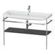 Duravit Möbelwaschtisch-Kombi Happy D.2 Plus 117,5x49cm, m Konsole, 1 HL, graph matt-1