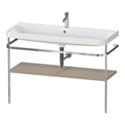 Duravit Möbelwaschtisch-Kombi Happy D.2 Plus 117,5x49cm, m Konsole, 1 HL, leinen