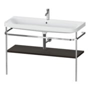 Duravit Möbelwaschtisch-Kombi Happy D.2 Plus 117,5x49cm, m Konsole, 1 HL, Nussb geb.